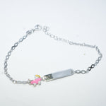Silver Bracelet with trolly bed Charm for Kids