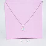 Little fish earring pendant set - Pure silver