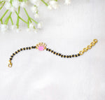 RoyalCrown Band – Gold-Plated Nazariya with Black Beads