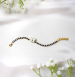 FlyGuard Nazariya – Butterfly & Evil Eye Protection with Black Beads