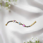 DreamShield Nazariya – Silver Cloud, Crown & Evil Eye with Black Beads