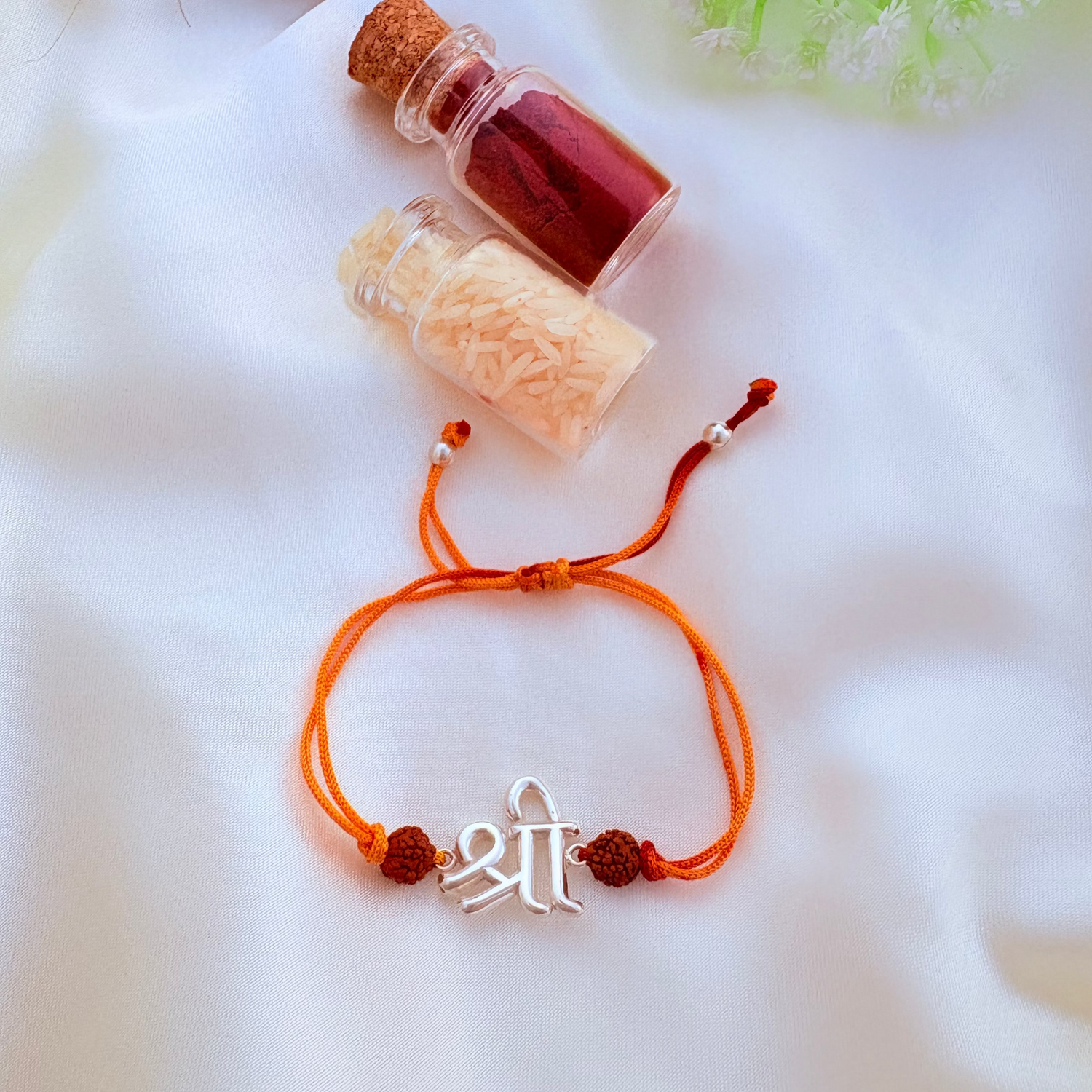 ShreeBand – Pure Silver Charm Rakhi with Sacred Vibes