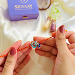 ShubhOm Rakhi – Adjustable Thread Rakhi with 925 Silver OM Charm