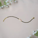 PrismWings Nazariya – 925 Silver Butterfly Charm with Black Beads