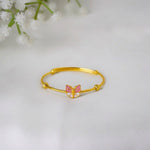 BlossomWings Bangle – 925 Silver Butterfly Charm Adjustable Kids Bangle