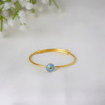 AuraGuard Bangle – 925 Silver Evil Eye Adjustable Kids Bangle