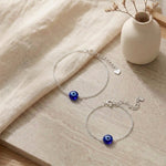 AuraGuard Duo Bracelet – 925 Silver Evil Eye Bracelet Set for Mother & Kid