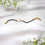 LuckyTusks Nazariya – Silver Elephant with Black Beads