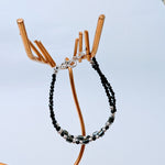 Set of 2 Silver Kids Adjustable thin beads Nazariya Bracelet