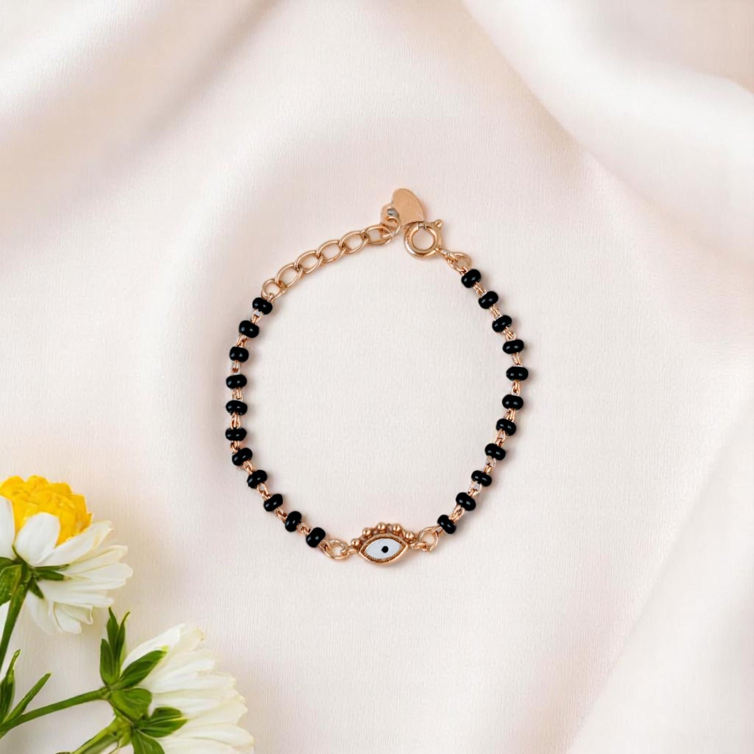 Exclusive Designer Evil Eye Nazariya – Stylish Silver Bracelet for Children