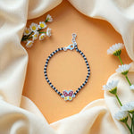 TitliTales Nazariya Anklet Pair – Flying Butterfly Charm in Sterling Silver