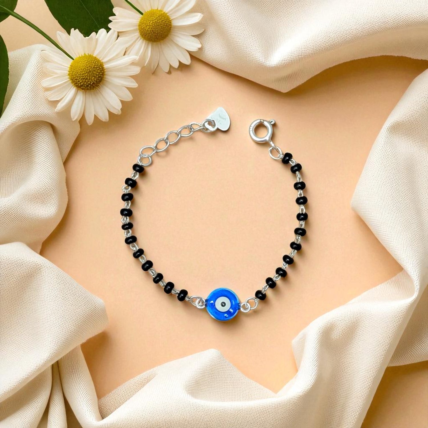 Kids’ Evil Eye Nazariya – 925 Silver Protection Bracelet for Toddlers