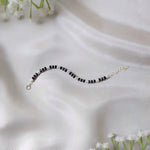 SilverBead Nazariya – 925 Silver Balls & Black Beads Protection Band