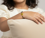 DarkKnight Nazariya – 925 Silver Batman Charm Black Beads Protection Band