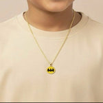 DarkKnight Pendant – 925 Silver Batman Logo Pendant for Children