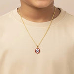 CapShield Pendant – Silver Captain America Pendant for Children