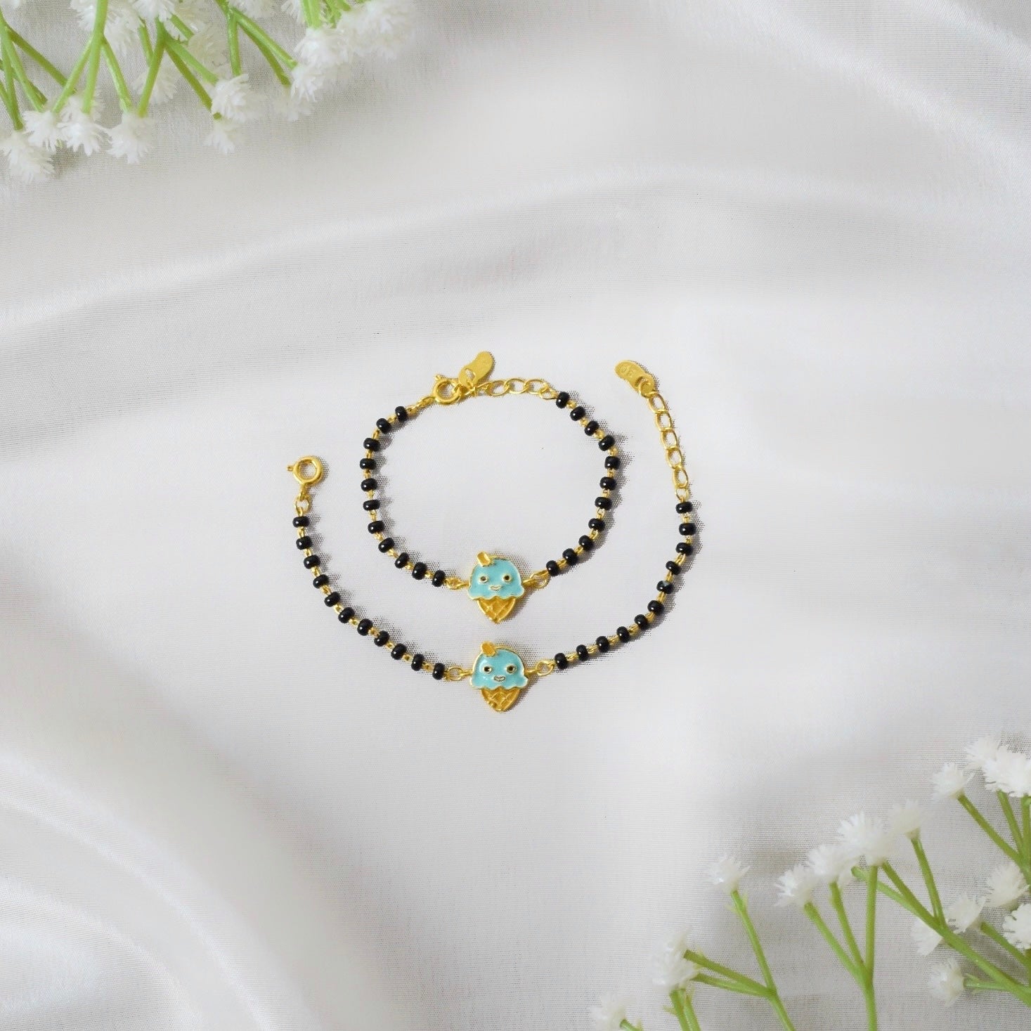 Sweet Ice Cream Silver Nazariya – Protective Bracelet for Toddlers