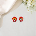 Little Lion Silver Earrings for Kids