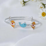 Royal Queen Fish Bangles – 925 Pure Silver