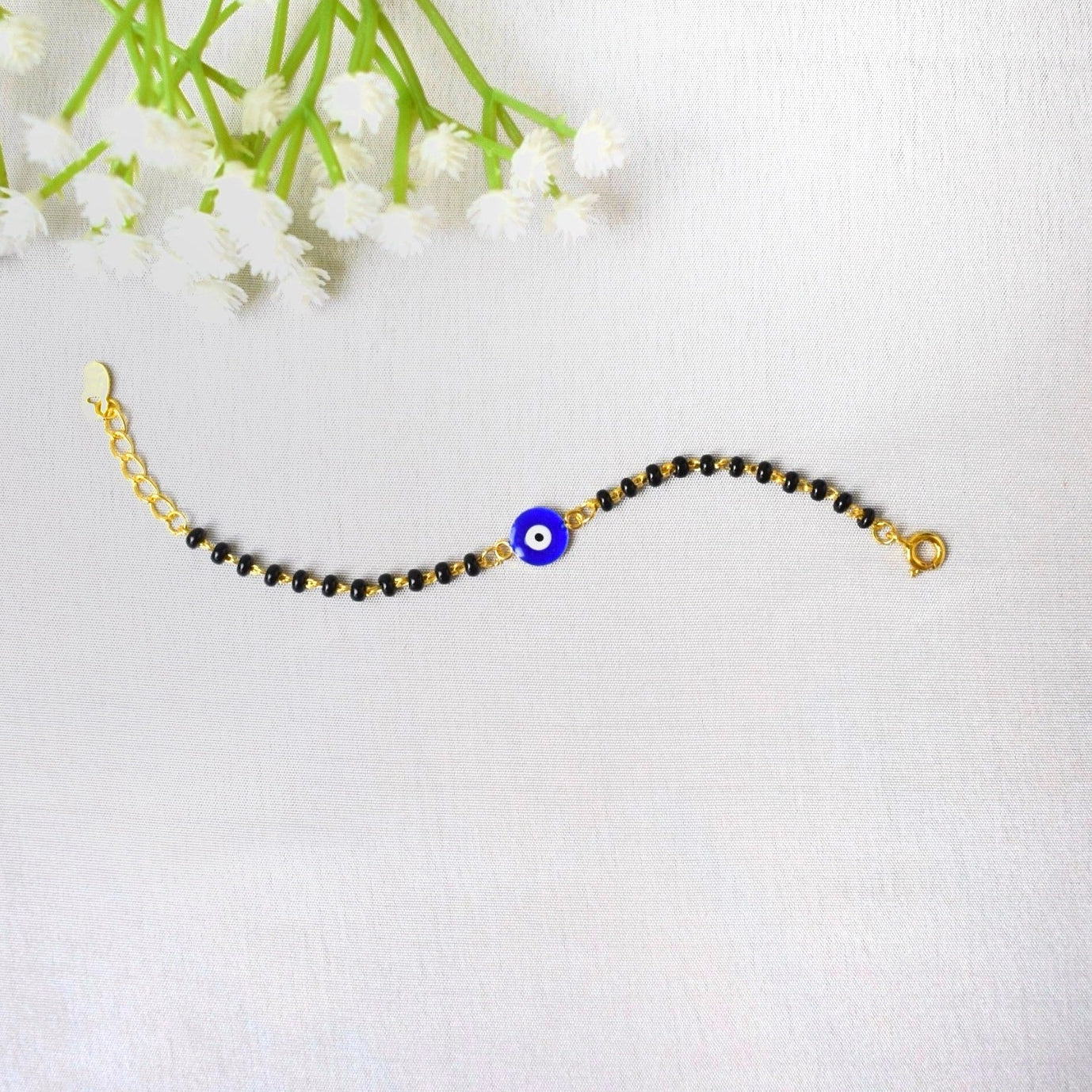 Kids’ Evil Eye Nazariya – 925 Silver Protection Bracelet for Toddlers