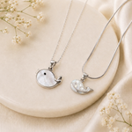 OceanBond Duo – 925 Silver Fish Chain Pendant Set for Mother & Child