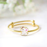 SnowTusks Bangle – 925 Silver White Elephant Charm Adjustable Baby Bangle