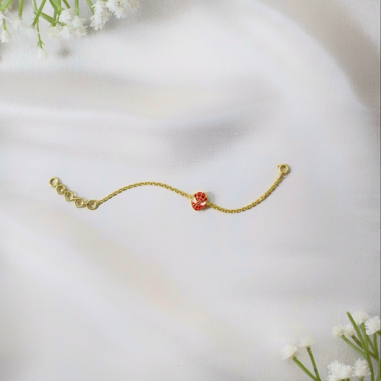 WebHero Bracelet – 925 Silver Spiderman Charm Kids Bracelet