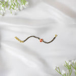 SpiderGuard Nazariya – Silver Spiderman Charm Black Beads Bracelet for Kids