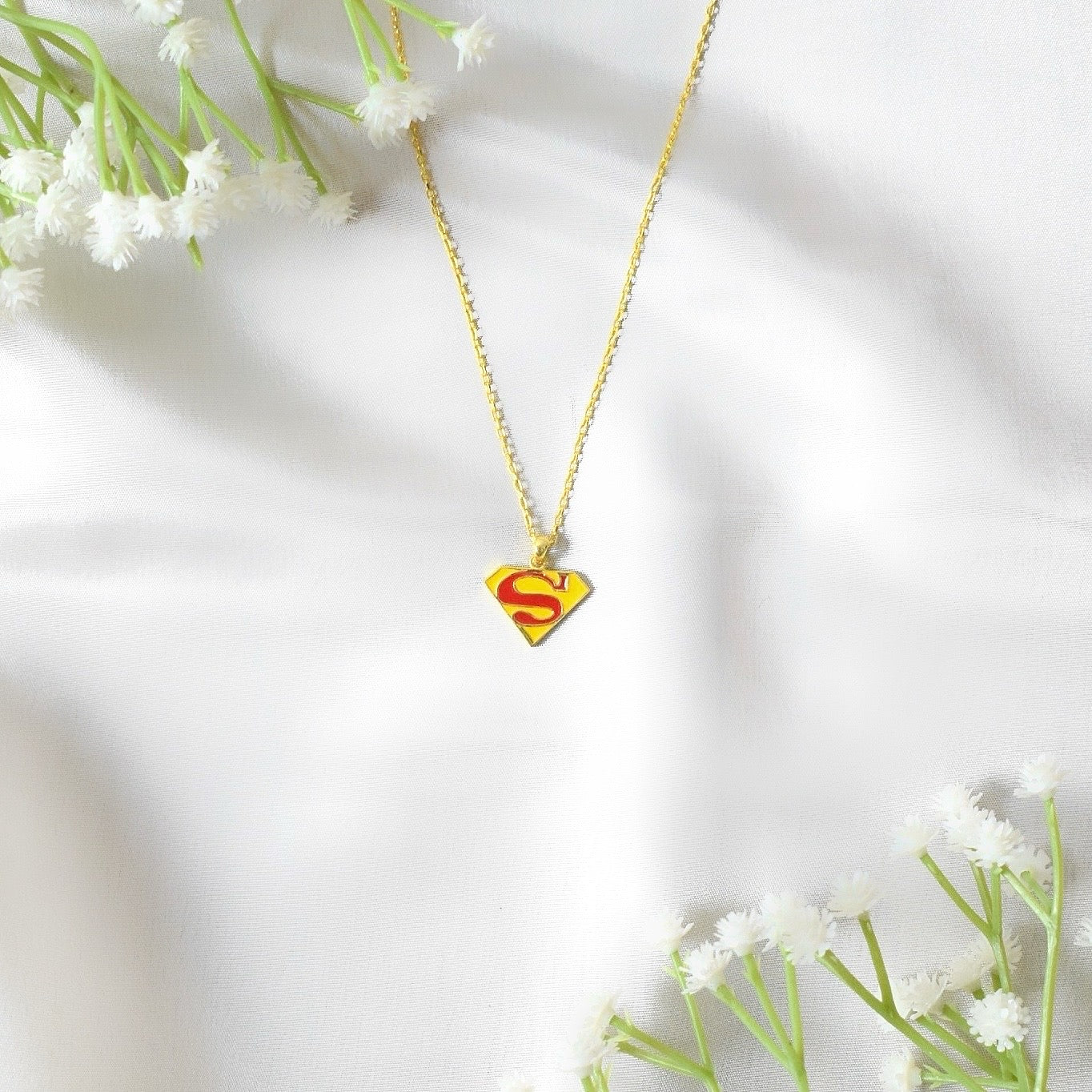 SuperCharm Pendant – 925 Silver Superman Symbol Pendant