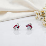 Magical Unicorn Silver Earrings for Kids