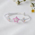 Magical Unicorn Charm Bangles – Pure Silver (Set of 2)