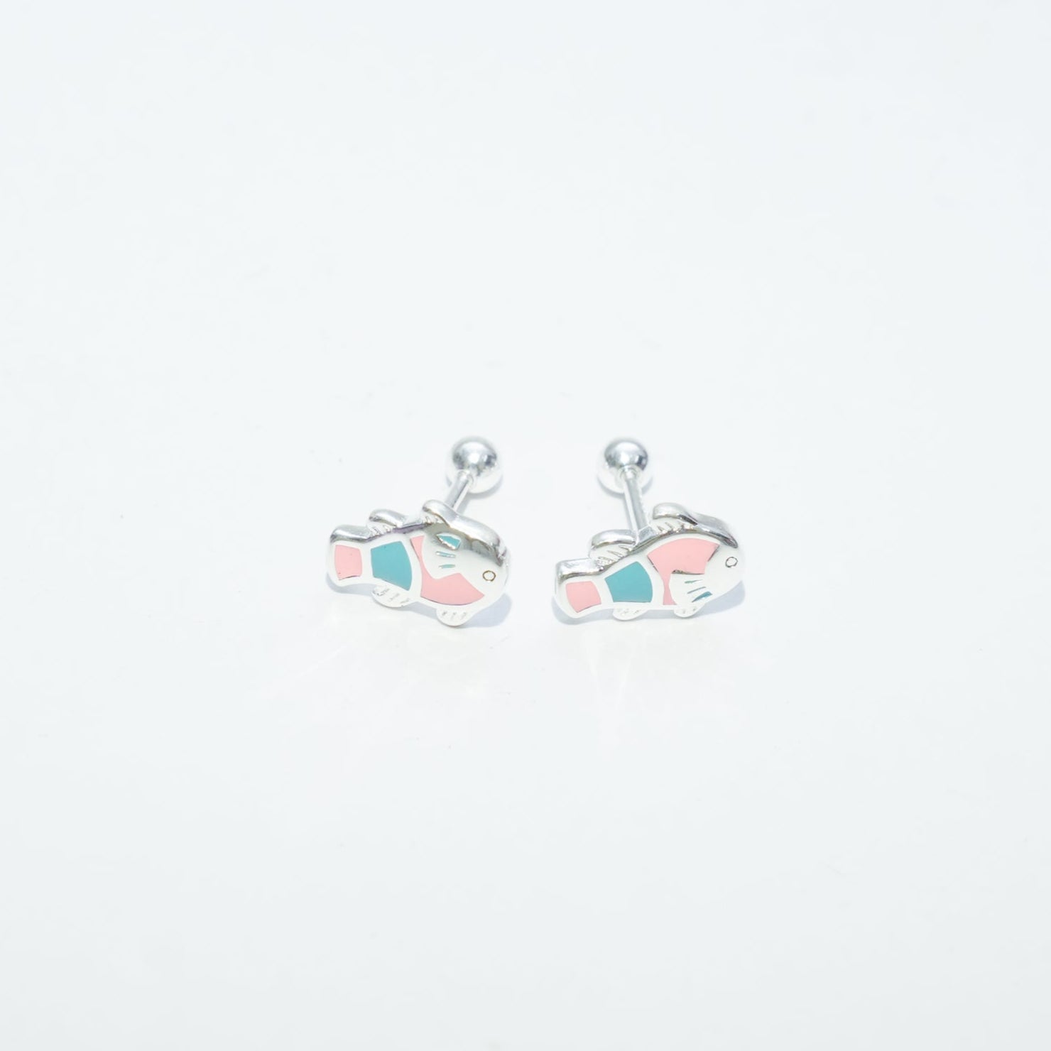 Little fish earing pendent set - Pure silver