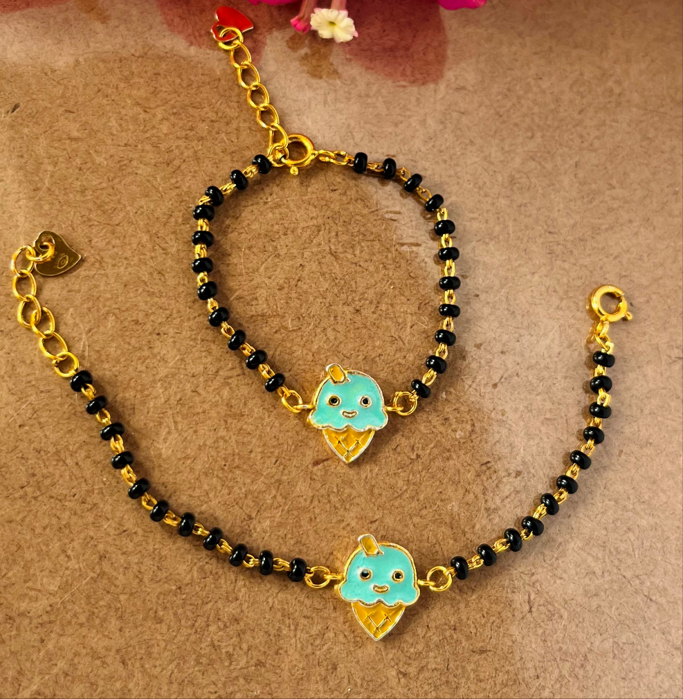 Sweet Ice Cream Silver Nazariya – Protective Bracelet for Toddlers
