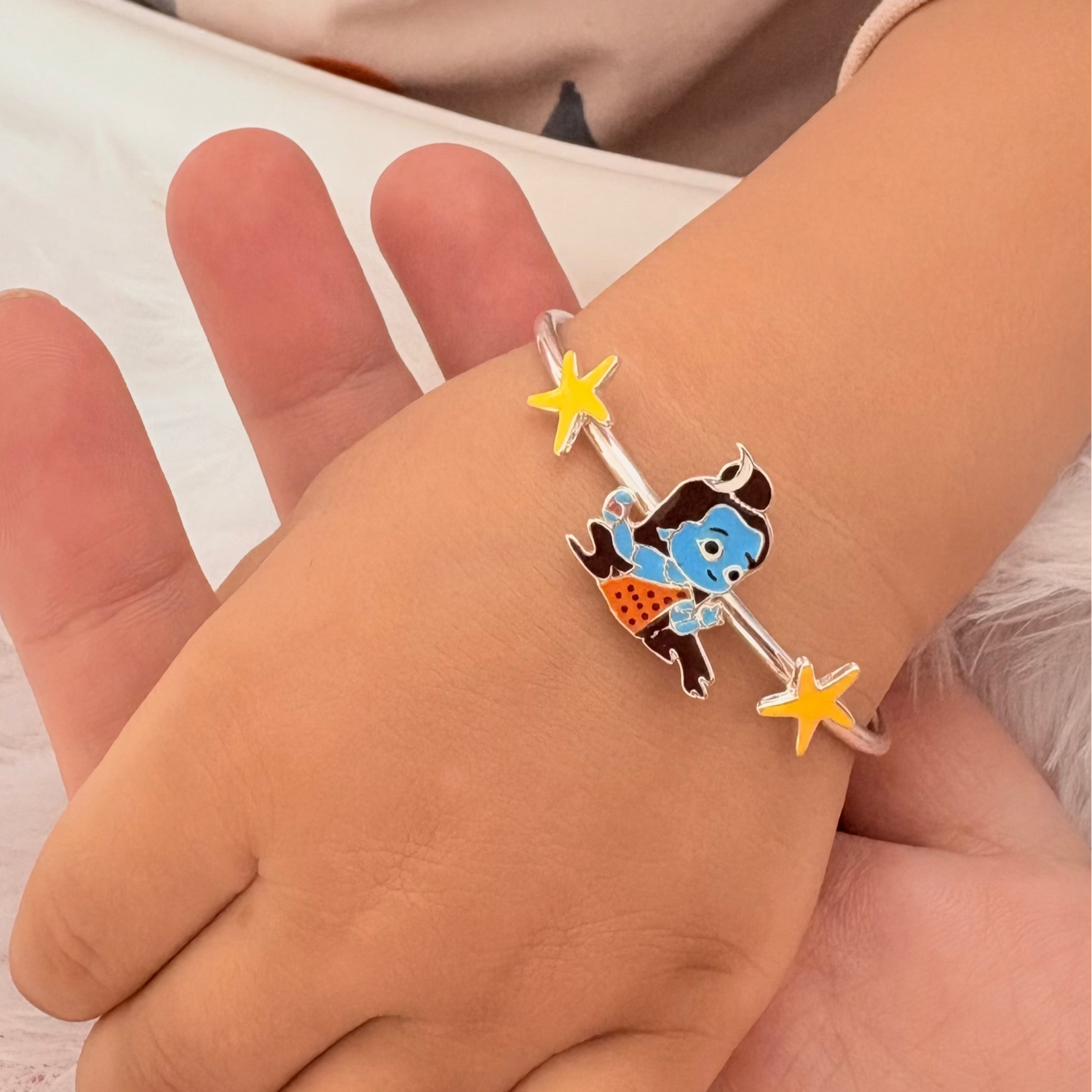 Divine Shiva Bangle for Kids – Hypoallergenic & Skin-Friendly (Set of 2)
