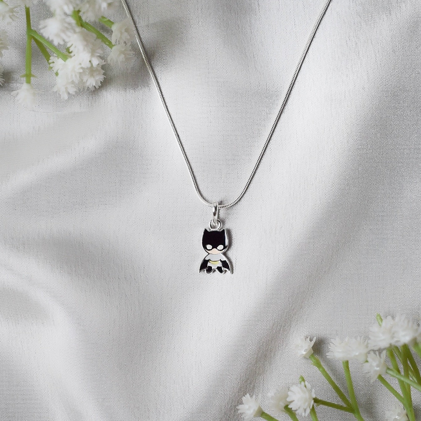 Silver Batman Charm – A Perfect Gift for Young Heroes