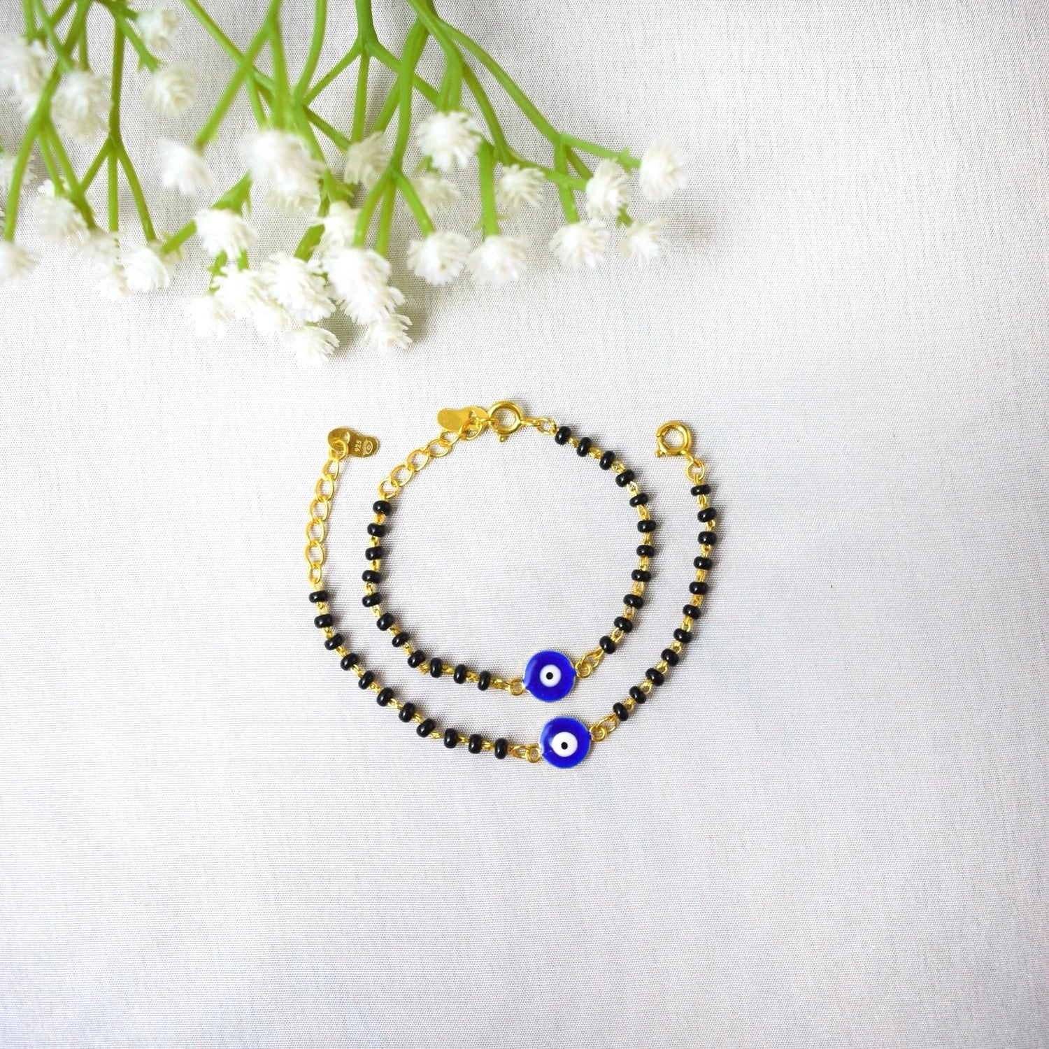 Kids’ Evil Eye Nazariya – 925 Silver Protection Bracelet for Toddlers