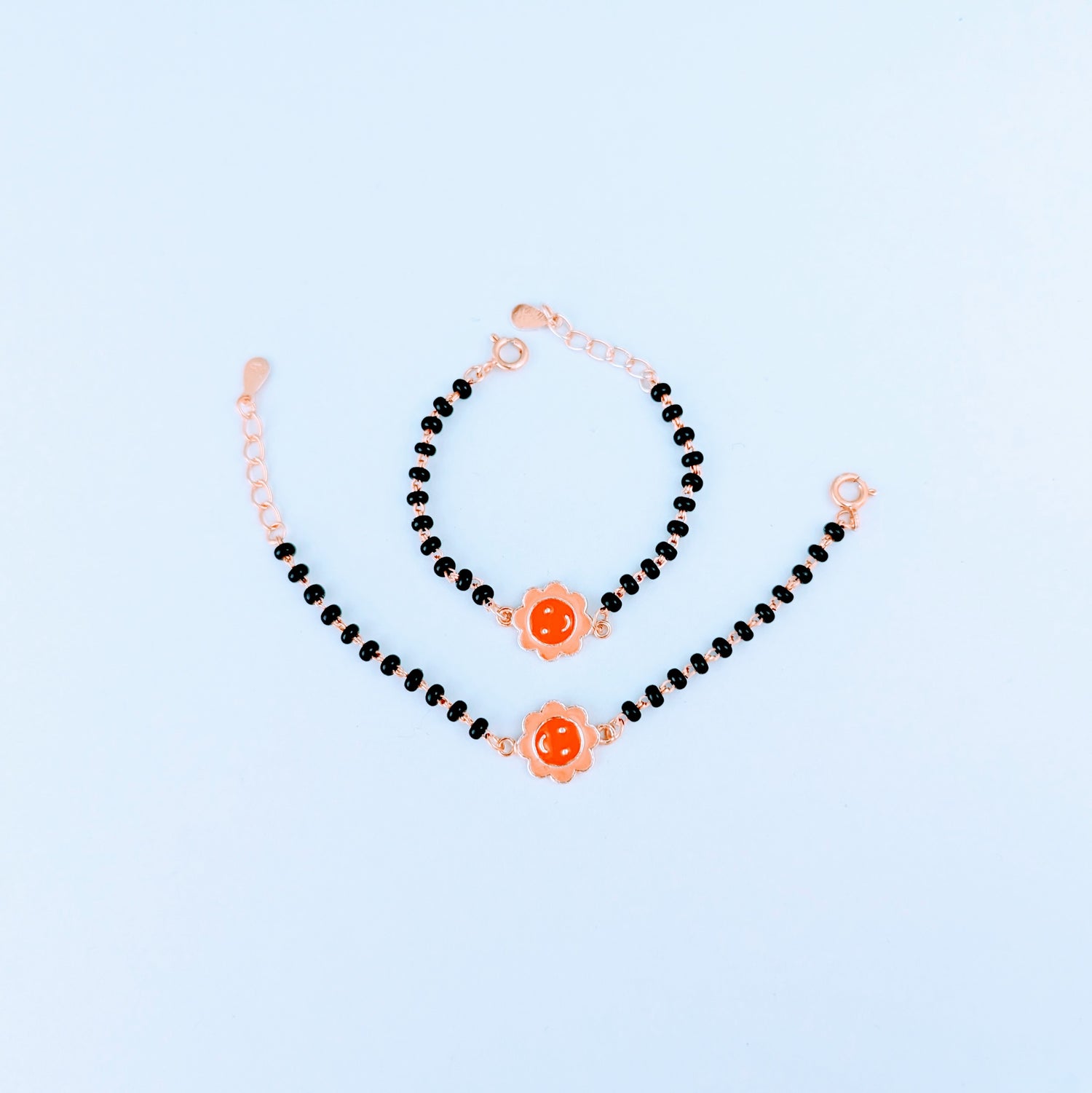 Happy Flower Silver Nazariya – Pure Silver Protection Bracelet for Kids
