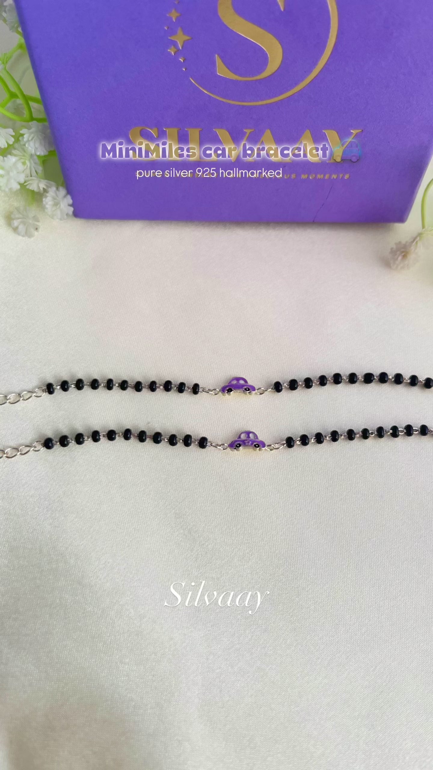 MiniMiles Car Bracelet – 925 Silver Nazariya for Kids