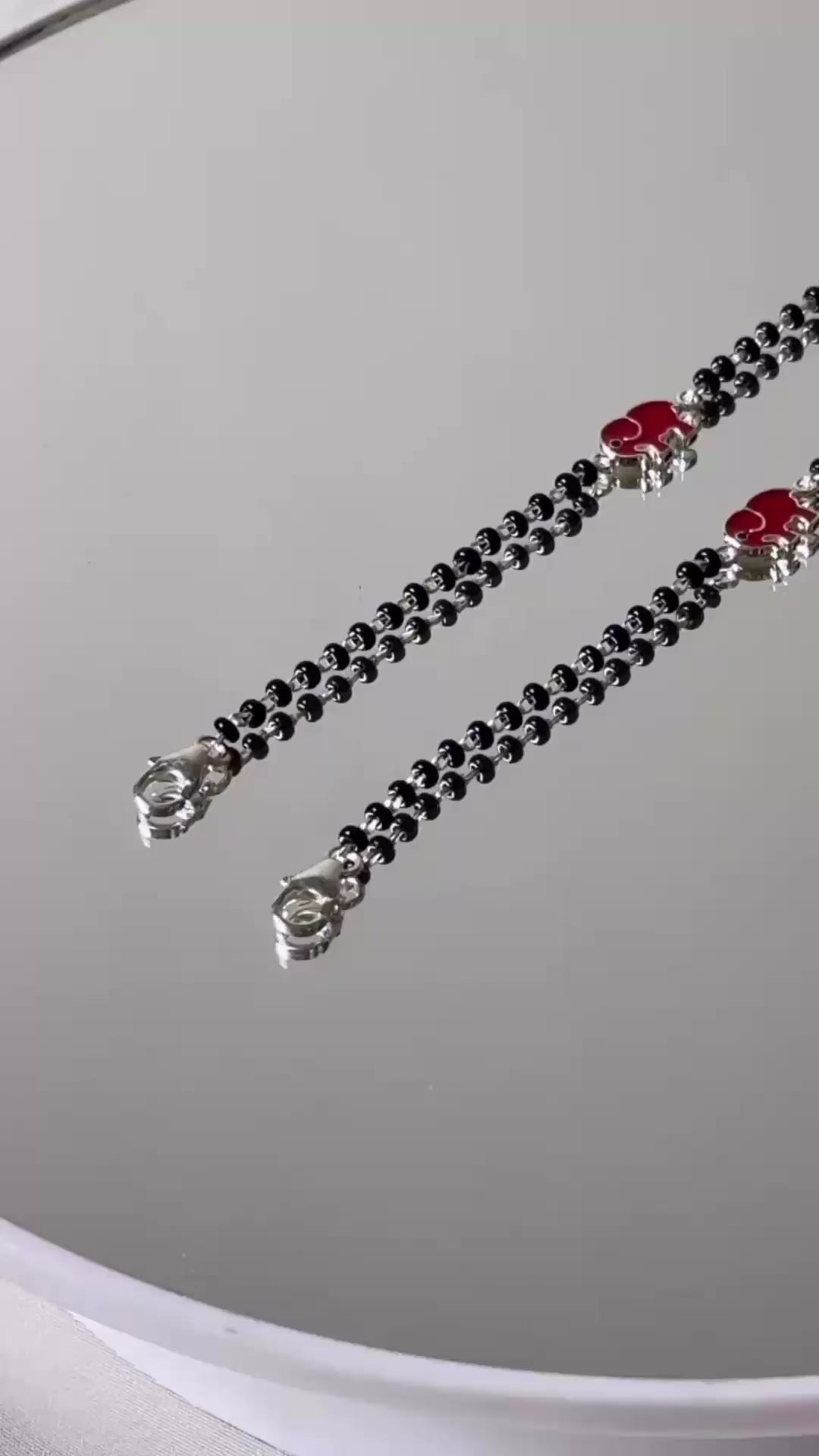 Pure Silver Elephant Charm Nazariya – A Symbol of Strength & Luck