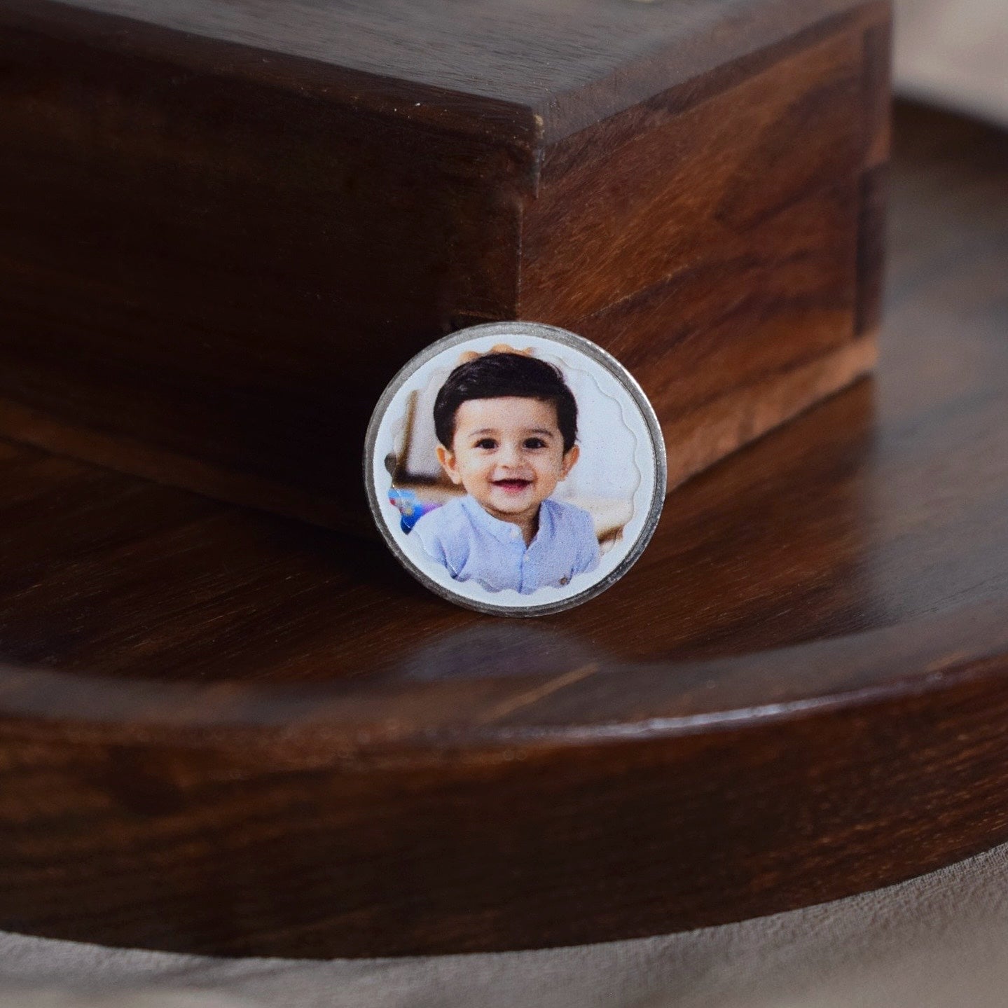 MemoryMint Coin – Personalized Round Photo Silver Coin