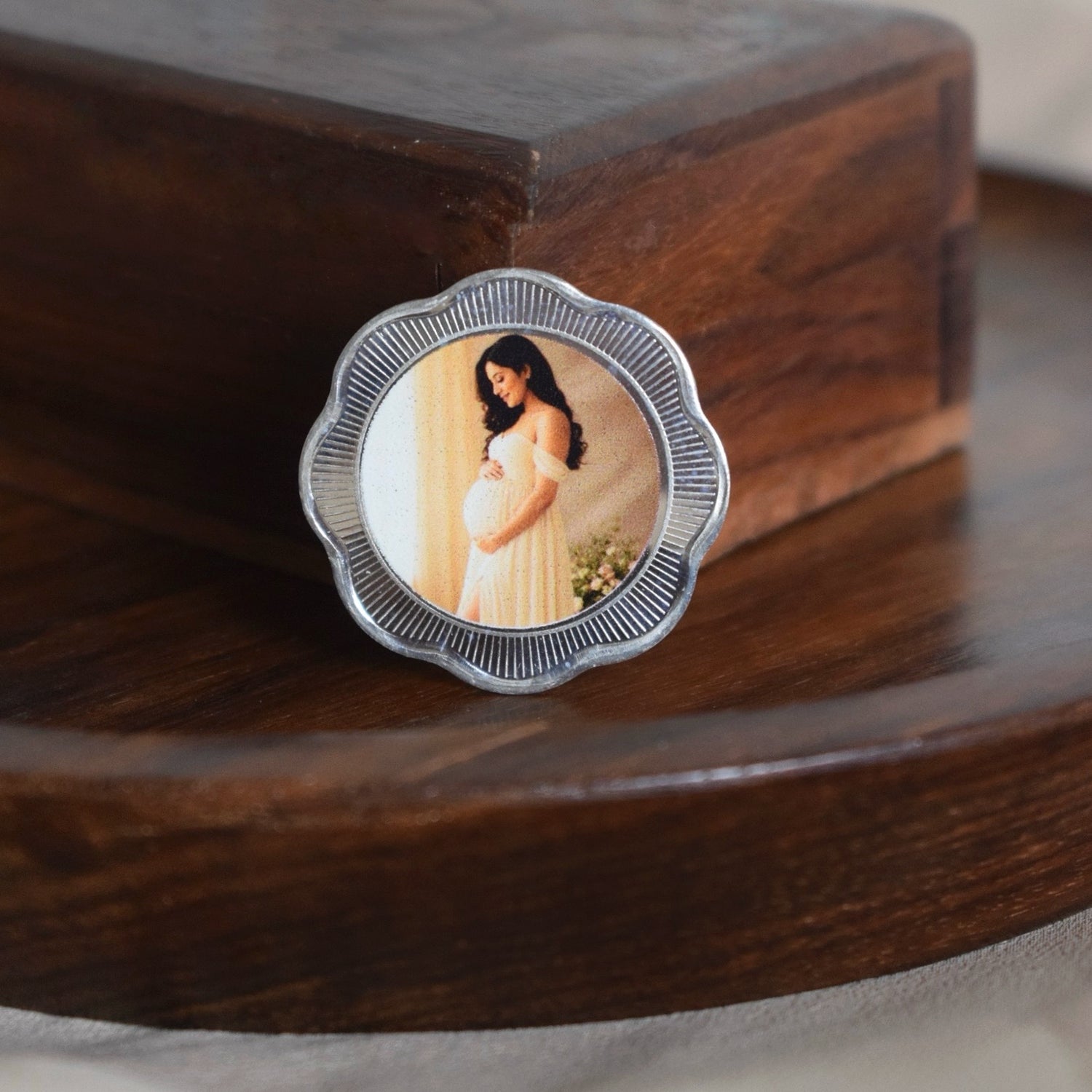 StarSeal Coin – Personalized Star Photo Silver Coin