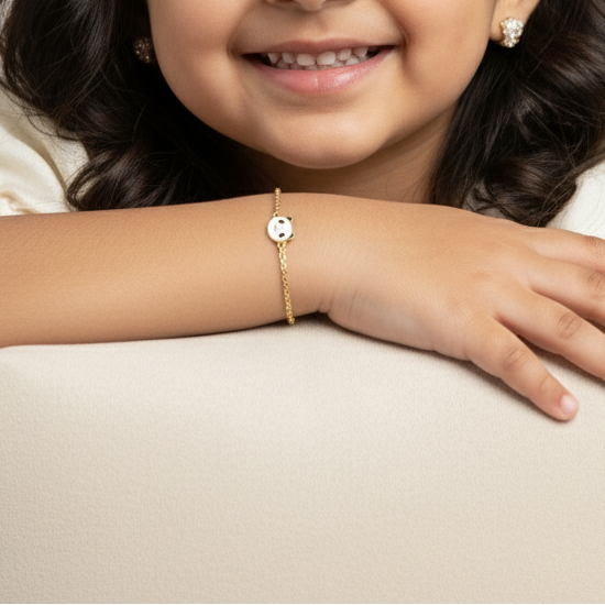 LittlePanda Bracelet – 925 Silver Chain Bracelet with Cute Panda Charm