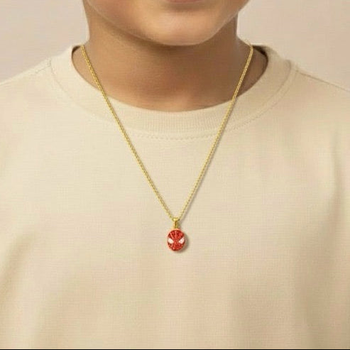 SpiderWish Pendant – Silver Spiderman Pendant for Children