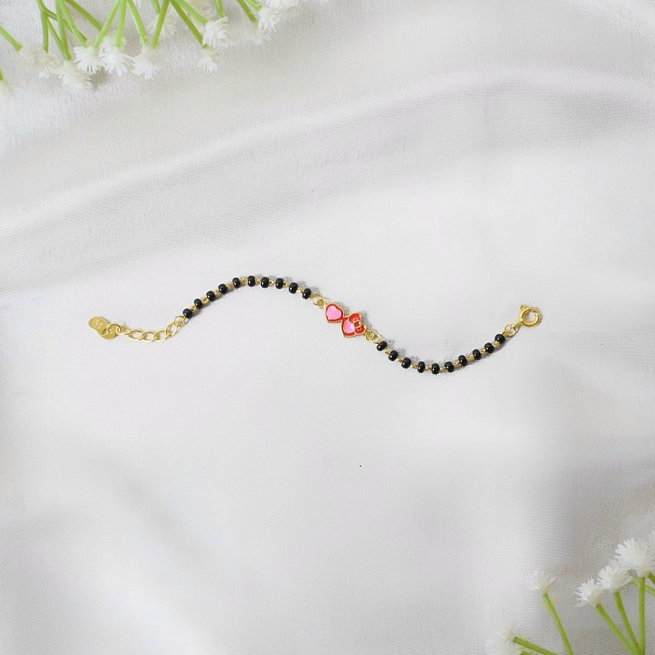 Sweet Little Hearts Nazariya – 925 Silver Charm Bracelet for Kids