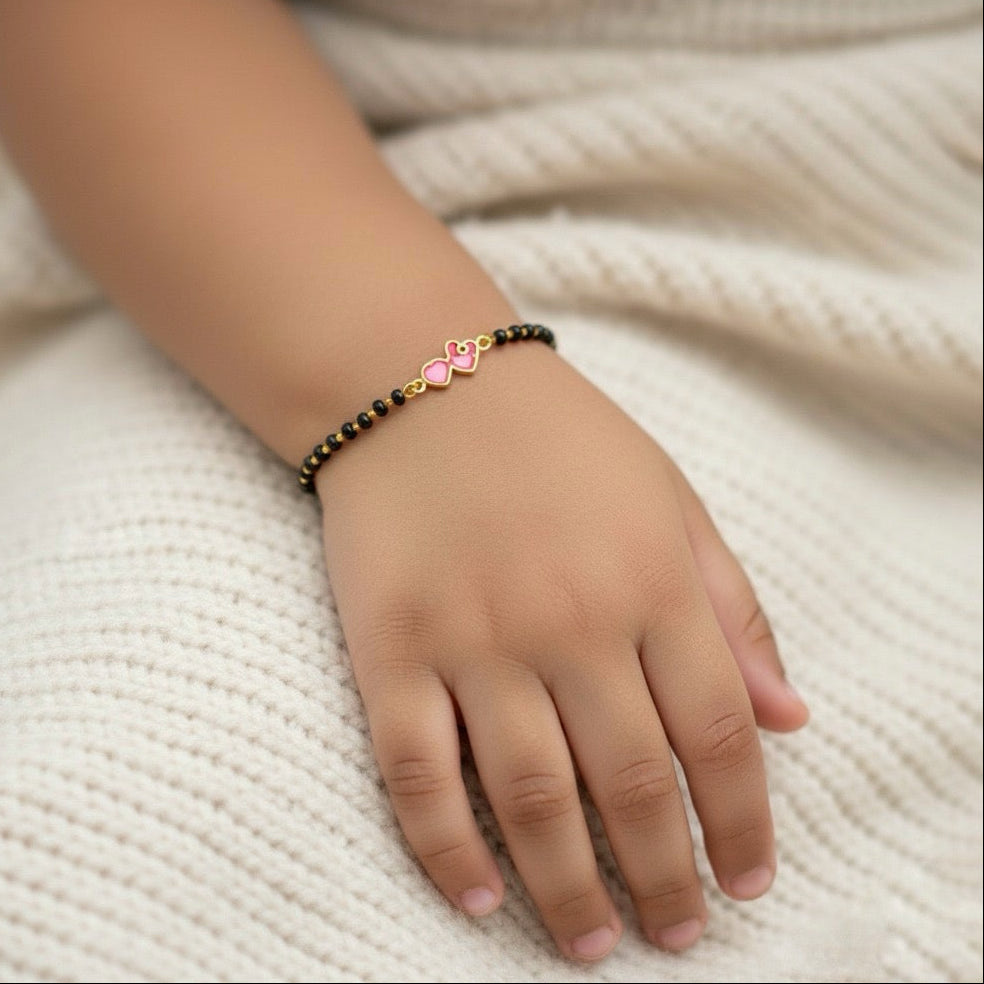 Sweet Little Hearts Nazariya – 925 Silver Charm Bracelet for Kids